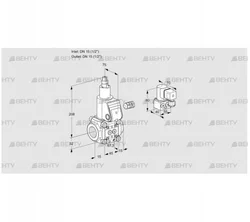 VAS115R/LW (88019699) Газовый клапан Kromschroder