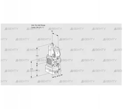 VAG1-/25R/NWAN (88017168) Газовый клапан с регулятором соотношения Kromschroder