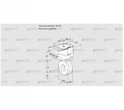 IBA80/65Z05/20-15W3T (88301265) Дроссельная заслонка Kromschroder