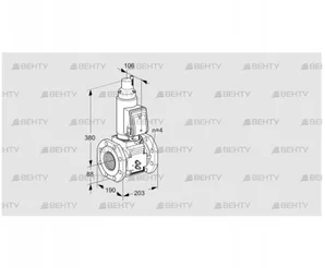 VAS7T80A05LQSRB/MM/MM (88207458) Газовый клапан Kromschroder