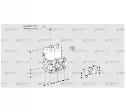 VCS1E15R/15R05NNWL/PPPP/2--3 (88103188) Сдвоенный газовый клапан Kromschroder