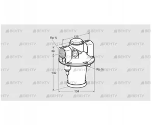 GIK 20R02-5L (03155125) Регулятор соотношения газ/воздух Kromschroder