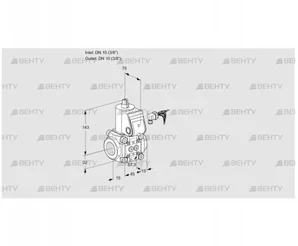 VAS110R/NK (88000610) Газовый клапан Kromschroder