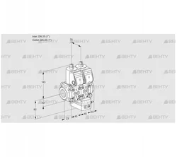 VCG1E25R/25R05NGEWR/PPPP/PPPP (88106471) Клапан с регулятором соотношения Kromschroder