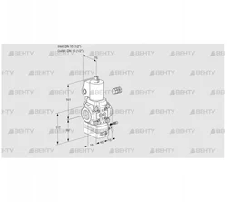 VAG115R/NQSLBE (88034629) Газовый клапан с регулятором соотношения Kromschroder