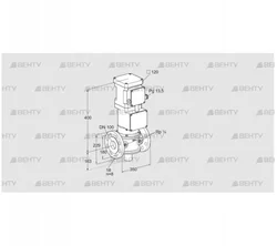 VK 100F10Q6A93D (85311074) Газовый клапан с приводом Kromschroder