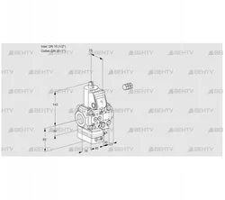 VAH1E15R/25R05HEVWR/PP/PP (88102545) Клапан с регулятором расхода Kromschroder