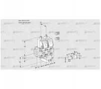 VCV1E20R/20R05NVKWR3/2--2/PPPP (88105475) Клапан с регулятором соотношения Kromschroder