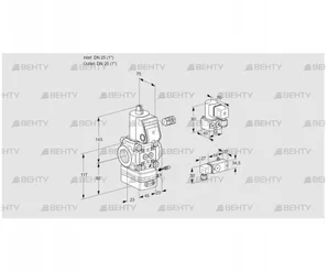 VAG125R/NWAE (88003956) Газовый клапан с регулятором соотношения Kromschroder