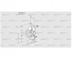 VAG125R/NWAE (88000853) Газовый клапан с регулятором соотношения Kromschroder