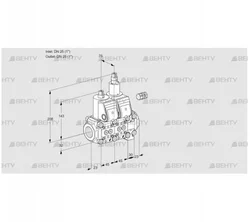 VCS1E25R/25R05NLVWR/PPPP/PPPP (88105864) Сдвоенный газовый клапан Kromschroder