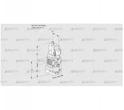 VAG1T-/25N/NQSRAN (88028001) Газовый клапан с регулятором соотношения Kromschroder