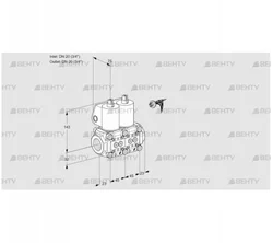 VCS1E20R/20R05NNQL/PPPP/PPPP (88103708) Сдвоенный газовый клапан Kromschroder