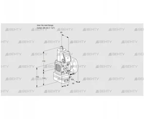 VAG2-/40F/NWAE (88032429) Газовый клапан с регулятором соотношения Kromschroder