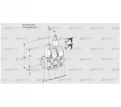 VCS1E20R/20R05NLWR6/PPPP/PPPP (88105197) Сдвоенный газовый клапан Kromschroder