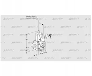 VAS120R/NW (88008697) Газовый клапан Kromschroder