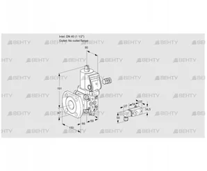 VAS240/-F/NWSR (88011711) Газовый клапан Kromschroder