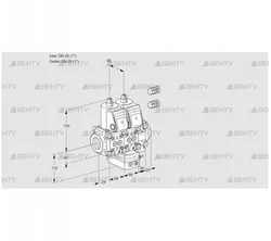 VCG2E25R/25R05NGKVQR3/PPPP/PPPP (88100994) Клапан с регулятором соотношения Kromschroder