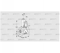 VAS7T80A05NWGRB/PP/PP (88203608) Газовый клапан Kromschroder