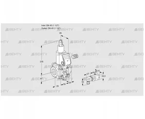 VAS240R/LW (88026003) Газовый клапан Kromschroder