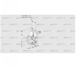 VAS240R/NQ (88003246) Газовый клапан Kromschroder