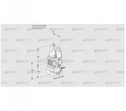 VAG3-/50R/NWAE (88013849) Газовый клапан с регулятором соотношения Kromschroder