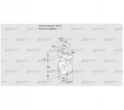 BVG65/50W05F (88303402) Дроссельная заслонка Kromschroder