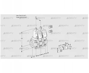 VCS1E20R/20R05NNWSR3/-3PP/PPPP (88103219) Сдвоенный газовый клапан Kromschroder