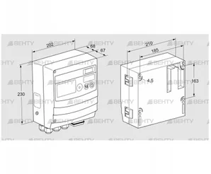 BCU480W3P6C1D1000K1E1-/LM400WF3O0E1- (88680306) Блок управления горением Kromschroder