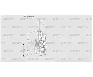 VAD1T-/25N/NW-50A (88008398) Газовый клапан с регулятором давления Kromschroder