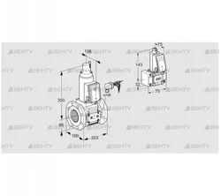 VAS780F05LWE/PP/B- (88206955) Газовый клапан Kromschroder