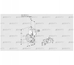 VAS225/-R/NW (88034317) Газовый клапан Kromschroder