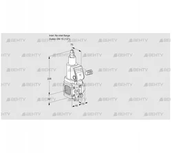 VAS1-/15R/LQSR (88018641) Газовый клапан Kromschroder