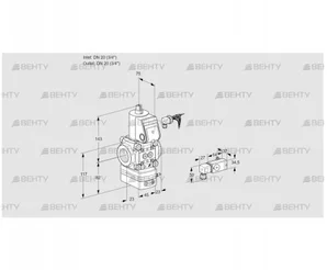 VAD120R/NW-100A (88015560) Газовый клапан с регулятором давления Kromschroder