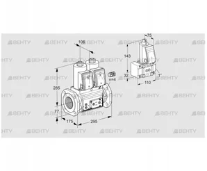 VCS665F05NNKR3E/PPPP/PPZ- (88207636) Сдвоенный газовый клапан Kromschroder