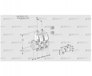 VCS2E40R/40R05NNWR3/1--2/PPPP (88107064) Сдвоенный газовый клапан Kromschroder