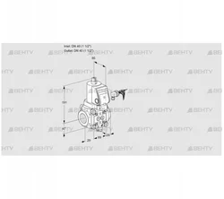 VAS240R/NWSR (88003097) Газовый клапан Kromschroder