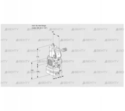 VAV2-/40R/NWAK (88007172) Газовый клапан с регулятором соотношения Kromschroder