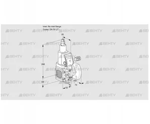 VAS3-/50F/LWGR (88029213) Газовый клапан Kromschroder