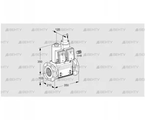 VCS8100F05NLKR3B/PPPP/PPPP (88207618) Сдвоенный газовый клапан Kromschroder