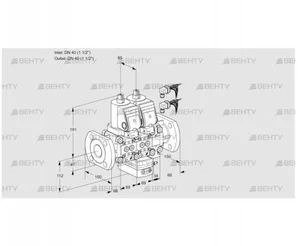 VCH2E40F/40F05NHEVWSR8/PPPP/PPPP (88103312) Клапан с регулятором расхода Kromschroder