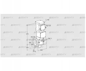 VK 200F02T5A93S2V (85315070) Газовый клапан с приводом Kromschroder