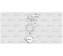 DKR 80Z03H450D (72701280) Дроссельная заслонка Kromschroder