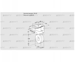 IBA65/40Z05/40A2AR10 (88301250) Дроссельная заслонка Kromschroder