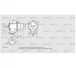 ZIO 165KB-350/335-(25)D (84246146) Газовая горелка Kromschroder