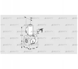 VAS665F05NWSLB/PP/PP (88204632) Газовый клапан Kromschroder