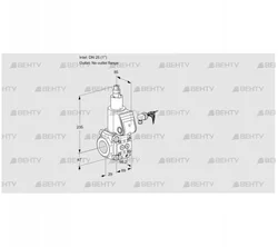 VAS225/-R/LW (88017542) Газовый клапан Kromschroder