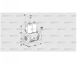 VCS665F05NNWL3E/PPPP/PPPP (88204584) Сдвоенный газовый клапан Kromschroder