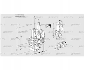 VCD1E25R/25R05D-50LWR/2-PP/PPBS (88105882) Регулятор давления Kromschroder