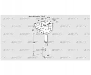 IBH40Z01A/40A2D (88303051) Дроссельная заслонка Kromschroder